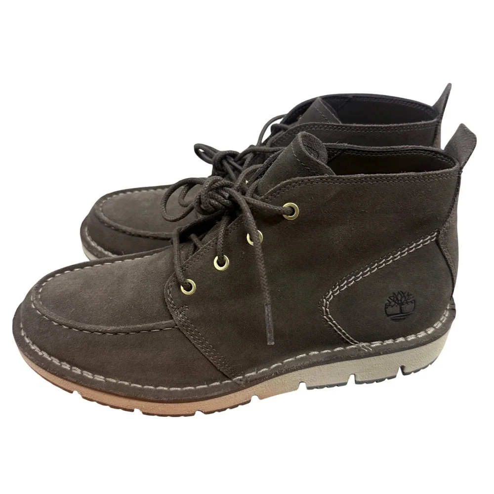 Timberland Westmore Mid Lace Chukka Boot Mens 9 Brown Suede Moc Toe TB0A5YGY901